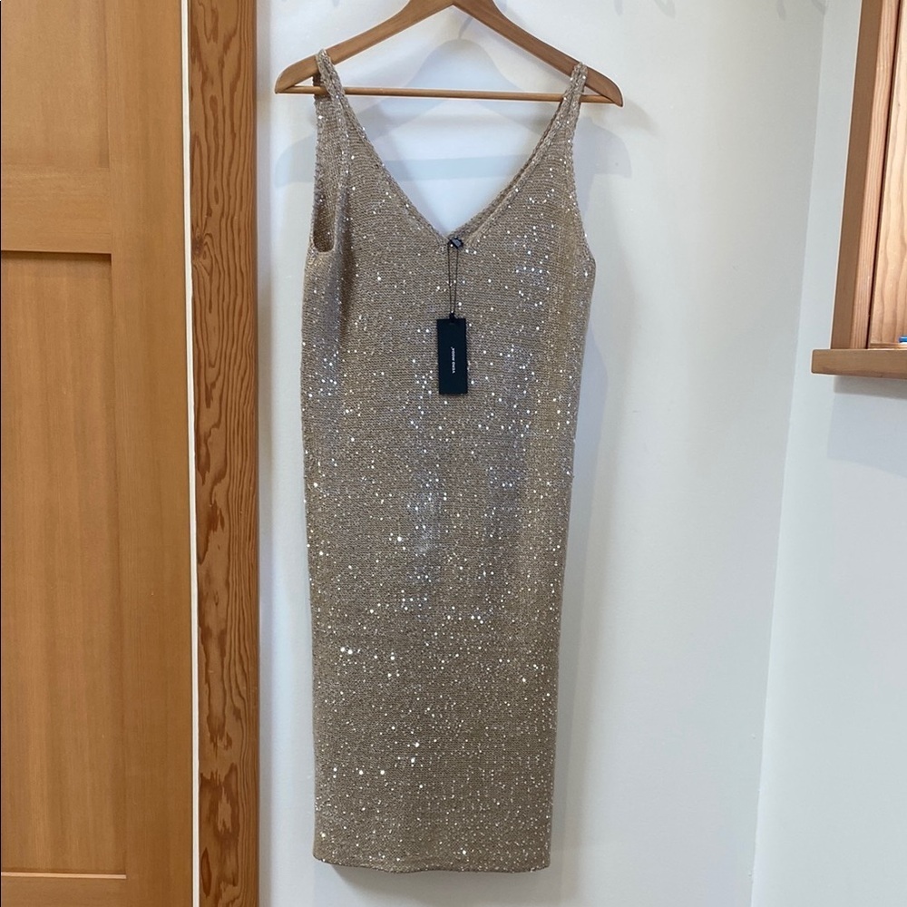 🆕 Vero Moda Leilani Knit V Neck Dress - Picture 3 of 7